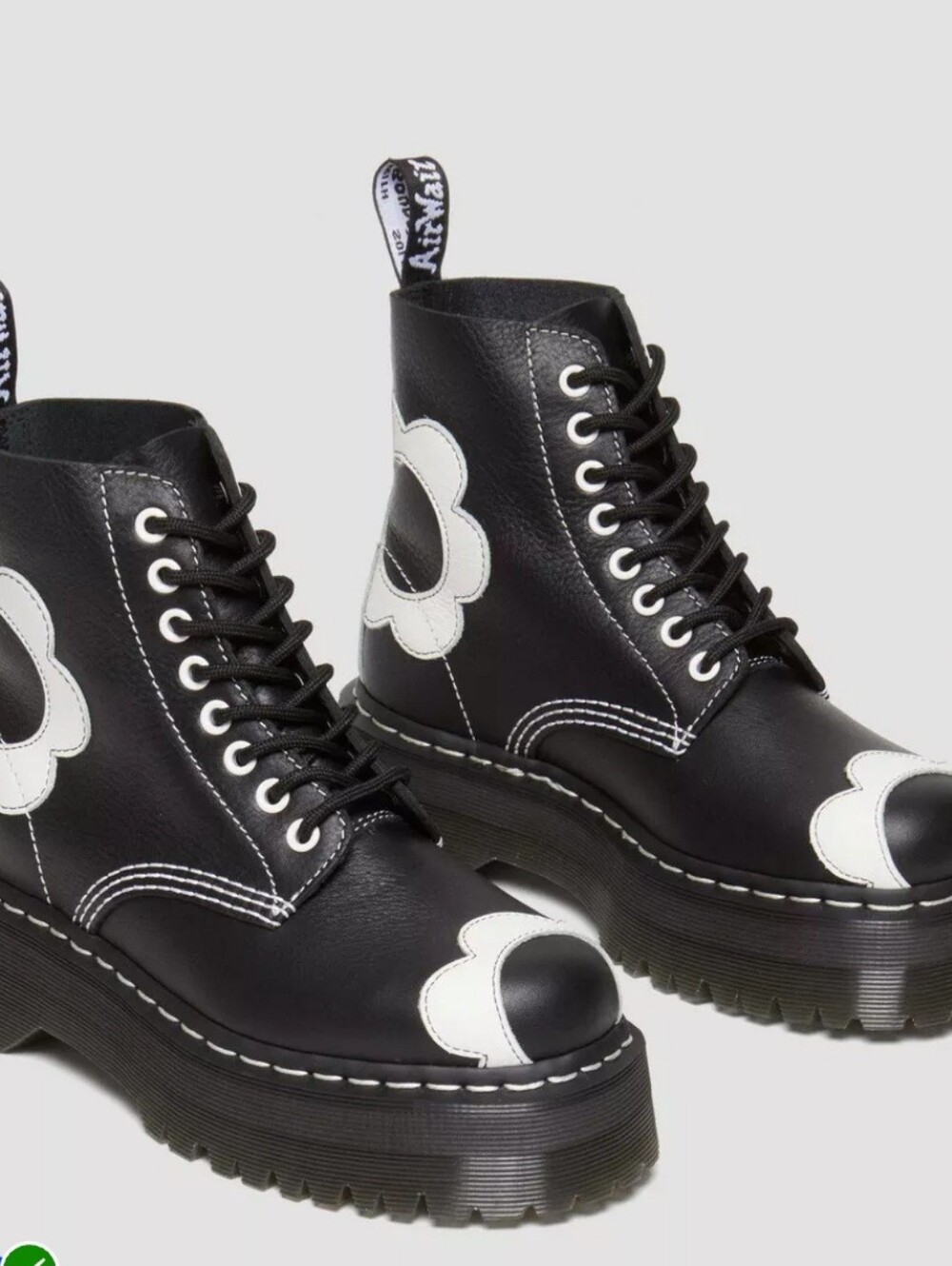 NEW!! Dr Martens Sinclair Flower Pisa Platform Boots. Size 8 - Picture 9 of 10
